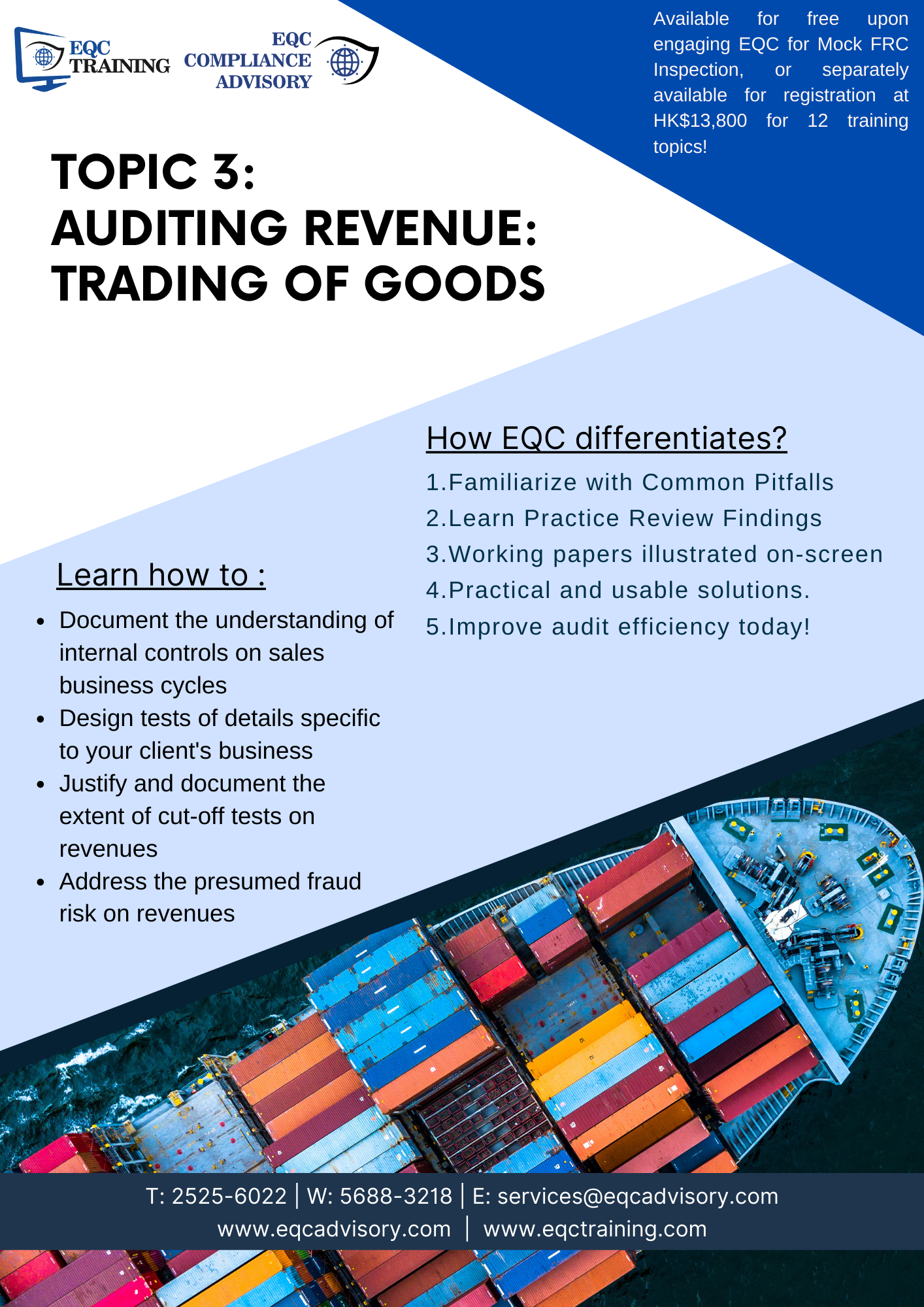 Topic 03 - Auditing Revenue: Trading of Goods